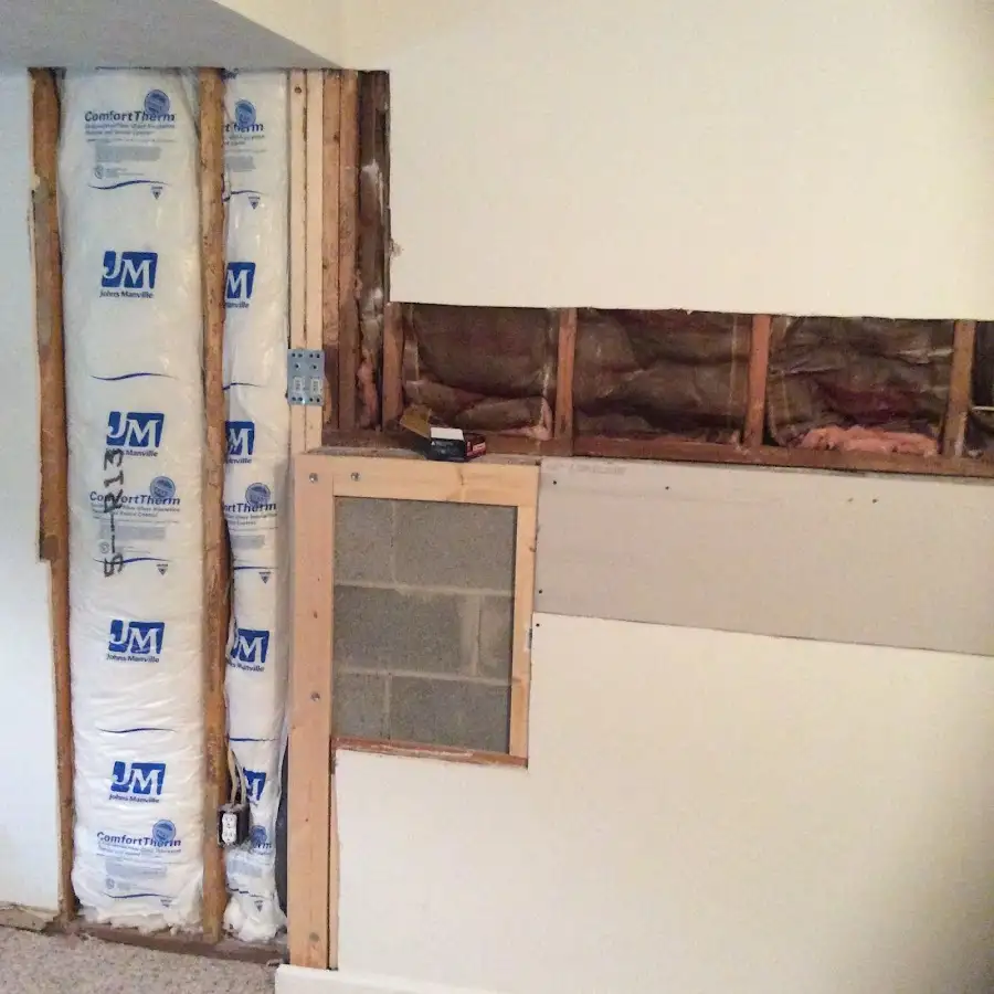Wall insulation replacement during Contents Cleaning & Restoration in Picayune